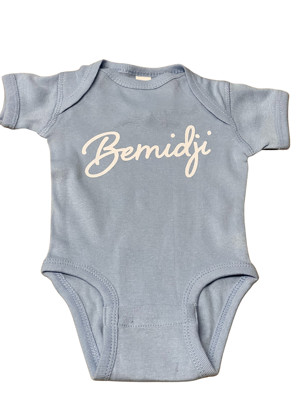 Bemidji Onesie - Medium Blue Baby Onesie