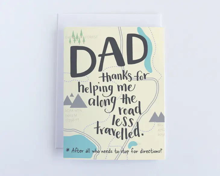 Dad Thanks for Helping Me - Father's Day Card