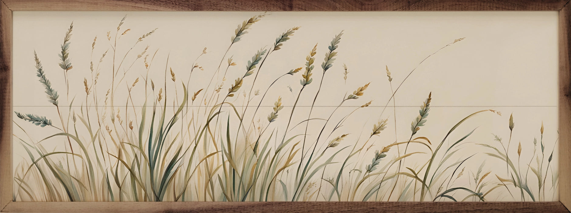 Simple Field Greenery | 24 x 8 Wooden Sign