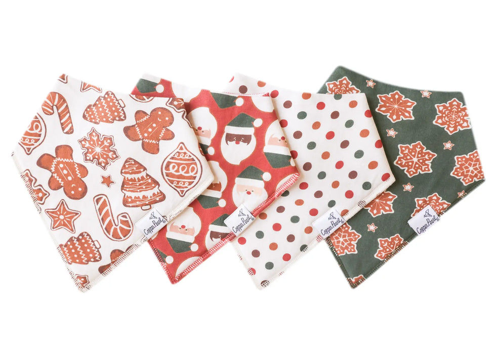 Baby Bandana Bibs - Gingerbread Set