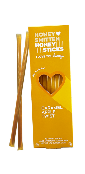 Caramel Apple Twist | 10 pk Honey Sticks