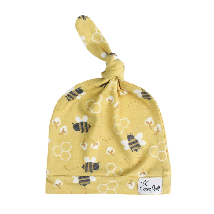 Honeycomb - Top Knot Baby Hats