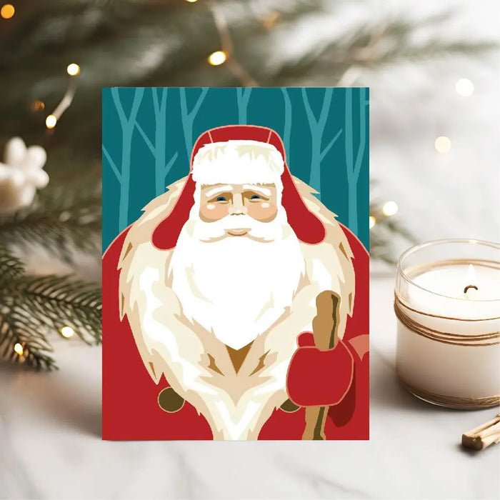 Northwoods Santa - Note Card