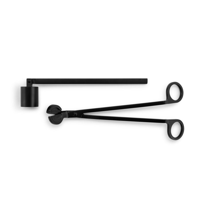 Candle Snuffer and Trimmer Set - Black