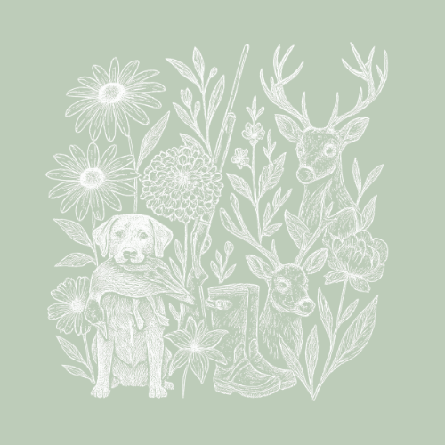 Wildflower Woodland | Sage Hooded Longsleeve