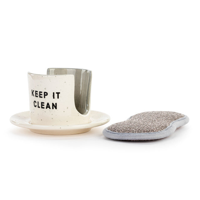 Keep It Clean | Soap Dish with Sponge