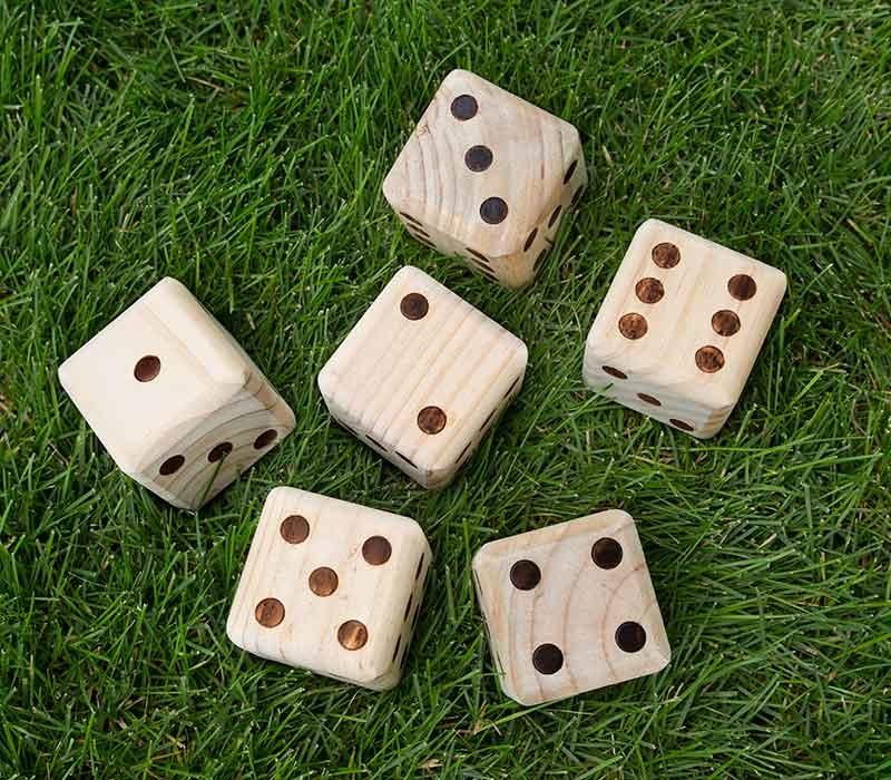 Large Wooden Yard Dice