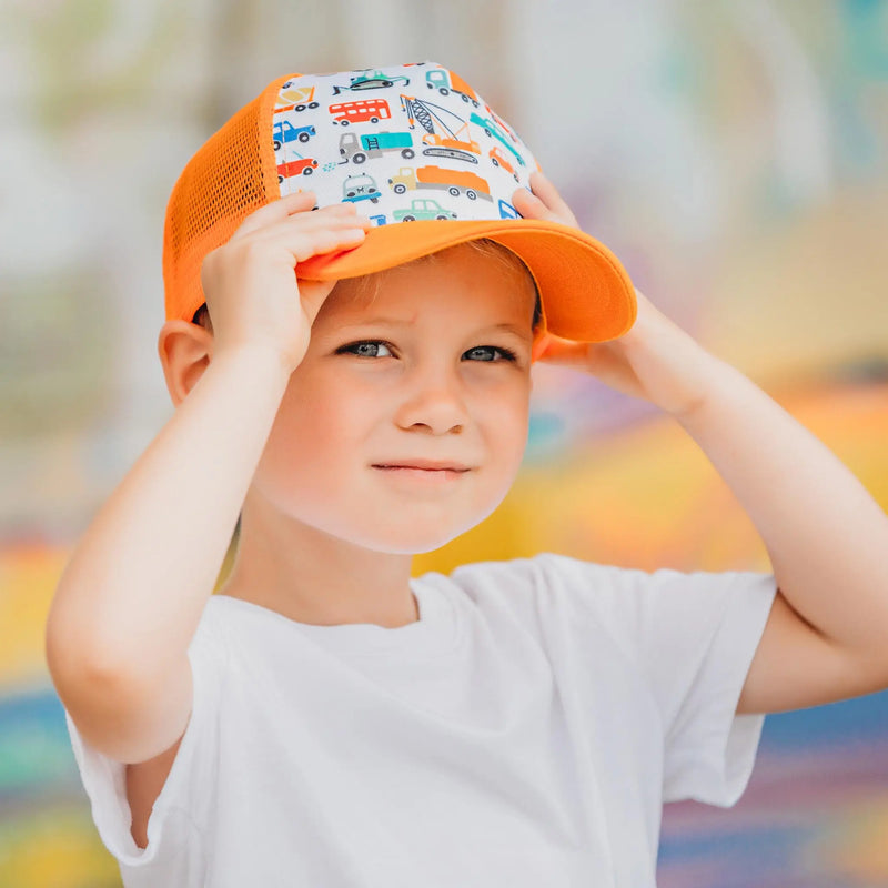 Orange Truckin' Design - Kids Hat