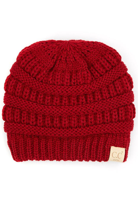 Multiple Colors: Kids CC Fuzzy Lined Beanie