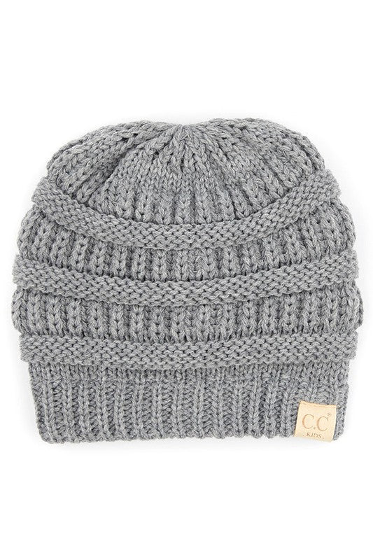 Multiple Colors: Kids CC Fuzzy Lined Beanie