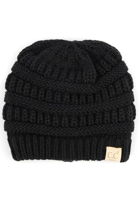 Multiple Colors: Kids CC Fuzzy Lined Beanie