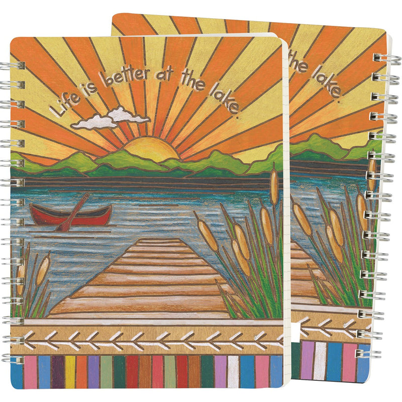 Life is Better At the Lake - Spiral Notebook