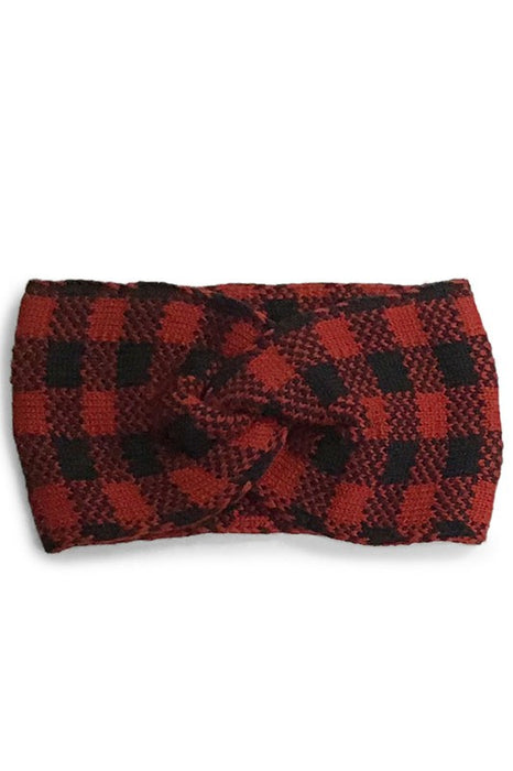 Buffalo Plaid Twist Headband