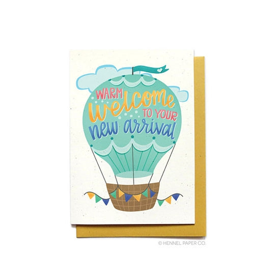 Warm Welcome to your New Arrival - Note Card