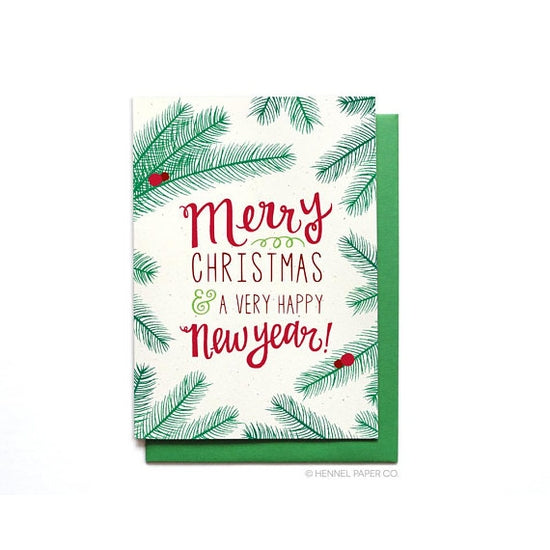 Merry Christmas & A Very Happy New Year! - Note Card