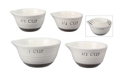 Farmhouse Ceramic Measuring Cups