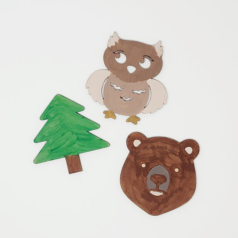 Woodsy Bear Wooden Cutout Painting Kits