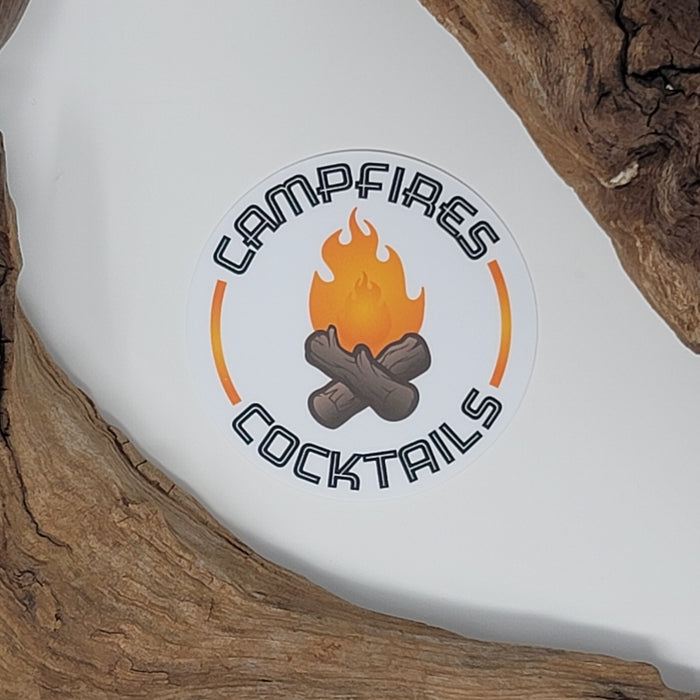 Campfires + Cocktails - Decal