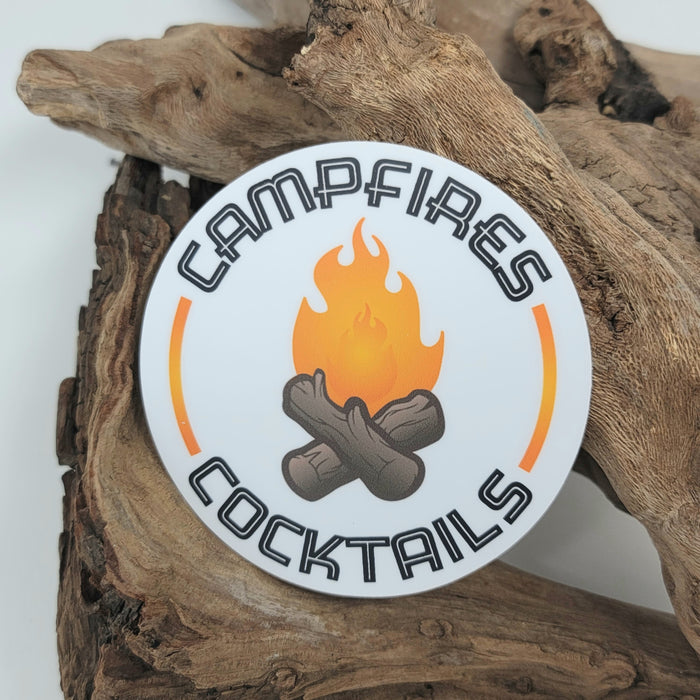 Campfires + Cocktails - Decal