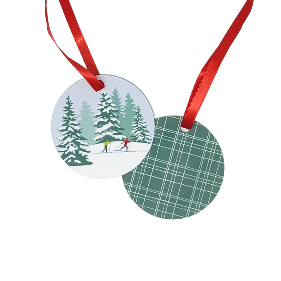 Woodland Skiers Ornament