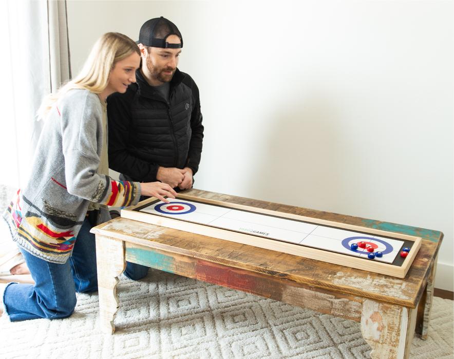 Curling & Shuffleboard 2 in 1 Table Game