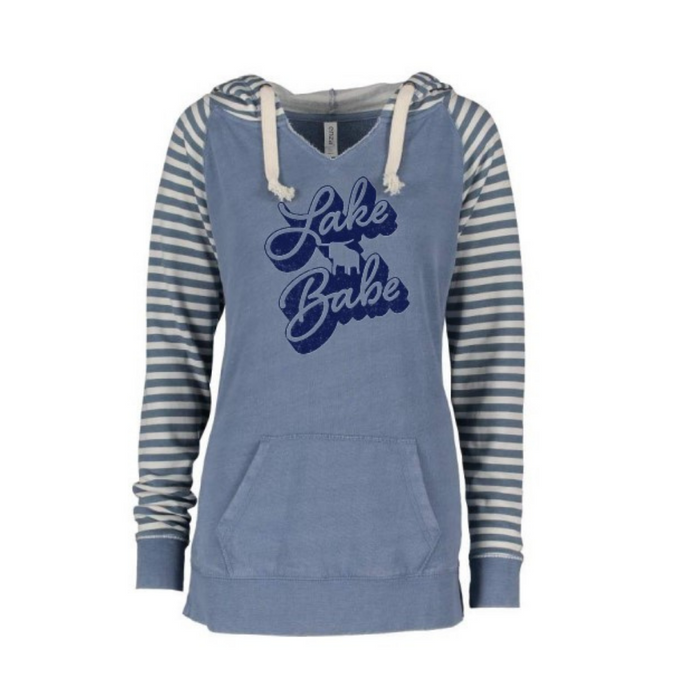 Lake Babe Blue Wave Hoodie