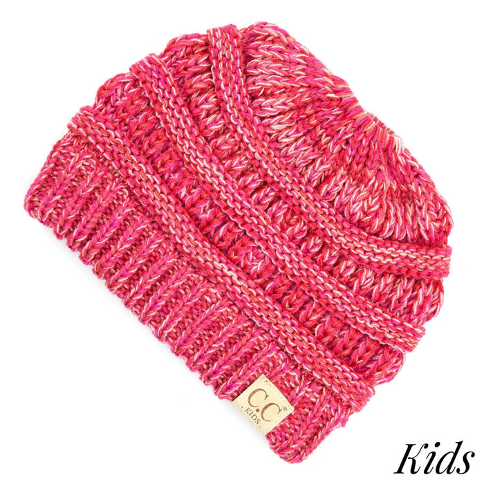 Kids Messy Bun Beanie