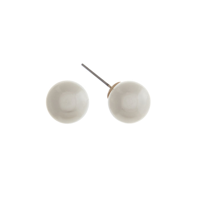 Faux Pearl Stud Earrings