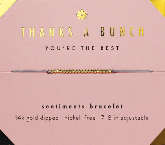 Thanks a Bunch - Sentiment Bracelet