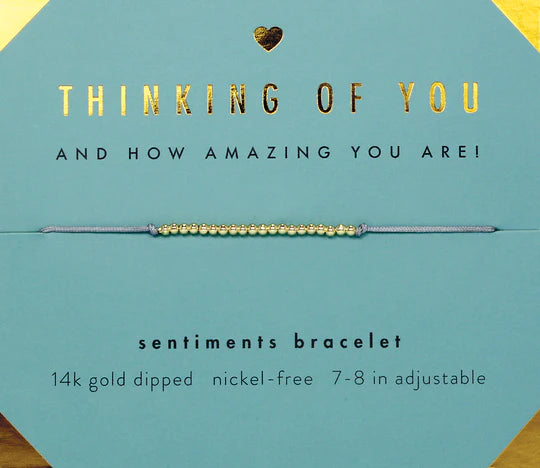 Thinking of You - Sentiment Bracelet