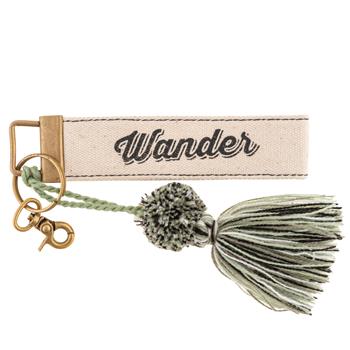 Wander - Canvas Tassel Key Chain
