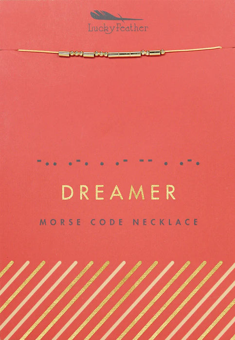 DREAMER Morse Code Necklace