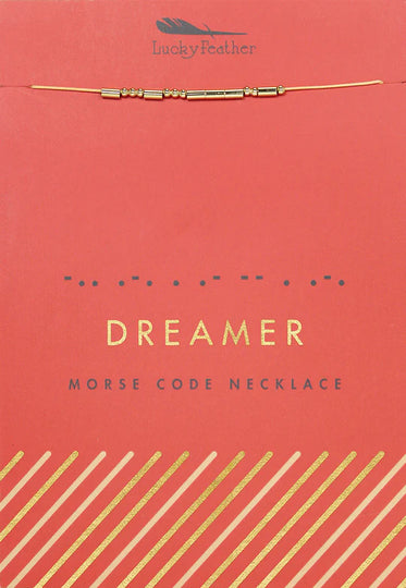 DREAMER Morse Code Necklace