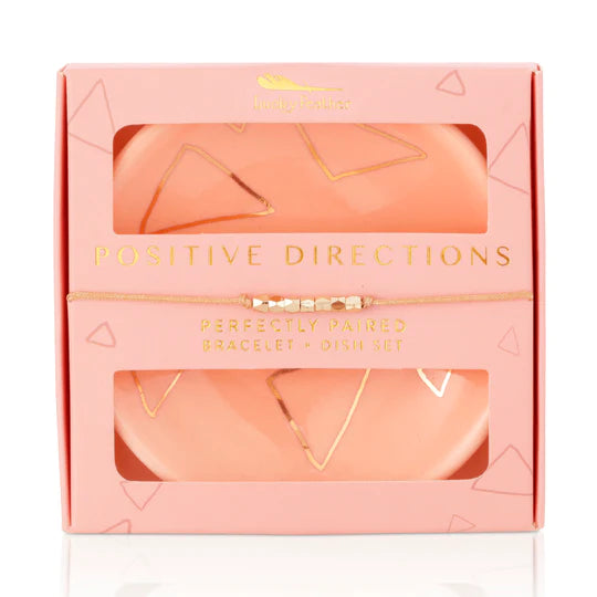 Positive Directions Bracelet + Dish Set