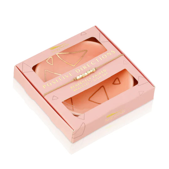 Positive Directions Bracelet + Dish Set