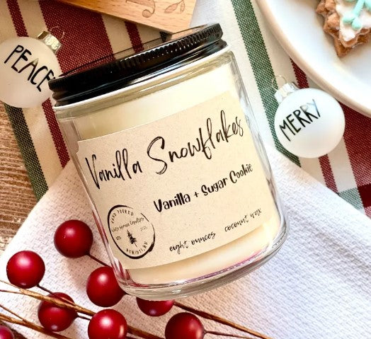 Vanilla Snowflakes | 8 oz. Coconut Wax Candle