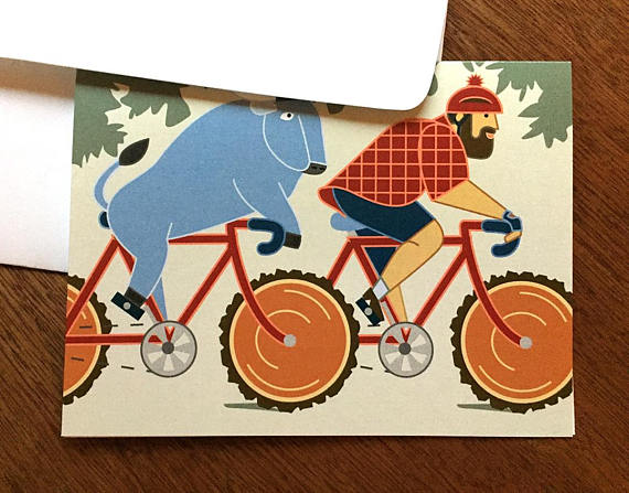 Bunyan Bike - Note Card
