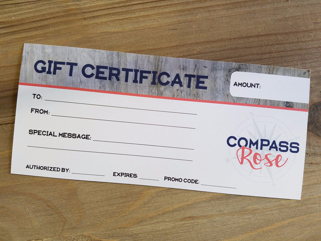 Gift Certificate - Compass Rose