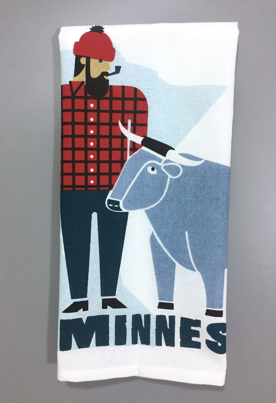 Minnesota Paul Bunyan Tea Towel
