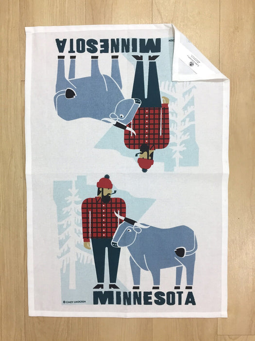 Minnesota Paul Bunyan Tea Towel