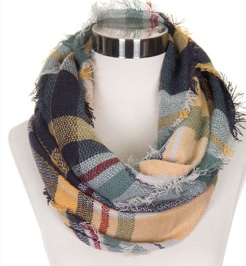 Checker Plaid Infinity Scarves