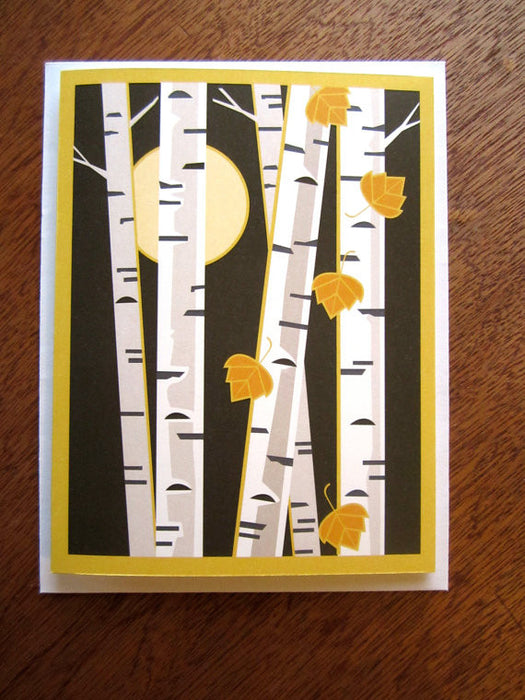 moonlight birch card