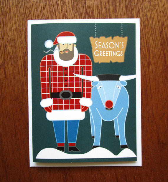 Santa Paul Bunyan - Note Card